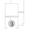 BCW Double Pocket  Vinyl Flips - 2x2  Size for coin storage