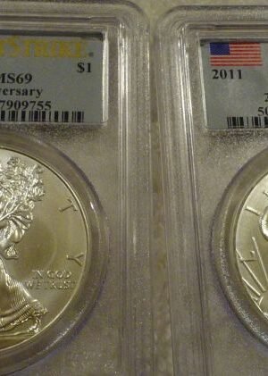 2011  SILVER EAGLE ~ PCGS MS69 ~ FIRST STRIKE