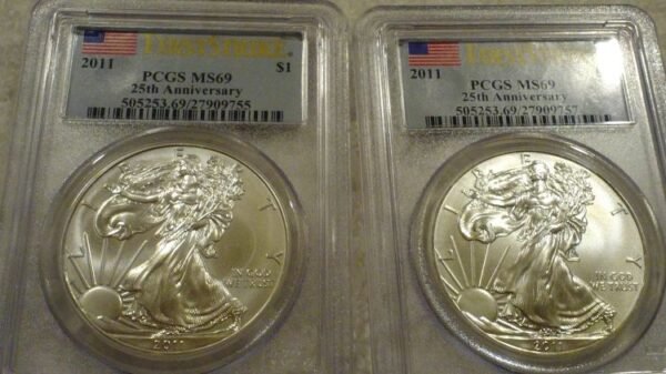 2011  SILVER EAGLE ~ PCGS MS69 ~ FIRST STRIKE