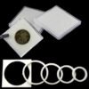 Clear Square Coin Case - 20 Pcs for 18/23/28/33/38mm Coins PVC FREE