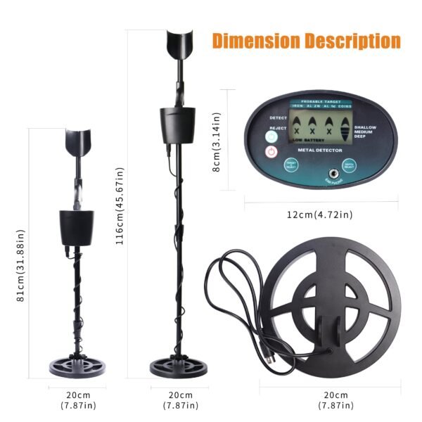 Waterproof Easy Operating Underground Metal Detector