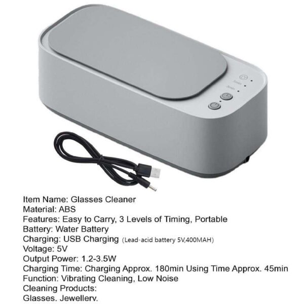 Rechargeable Portable Ultrasonic Cleaner for Jewelry and Coins - Image 5