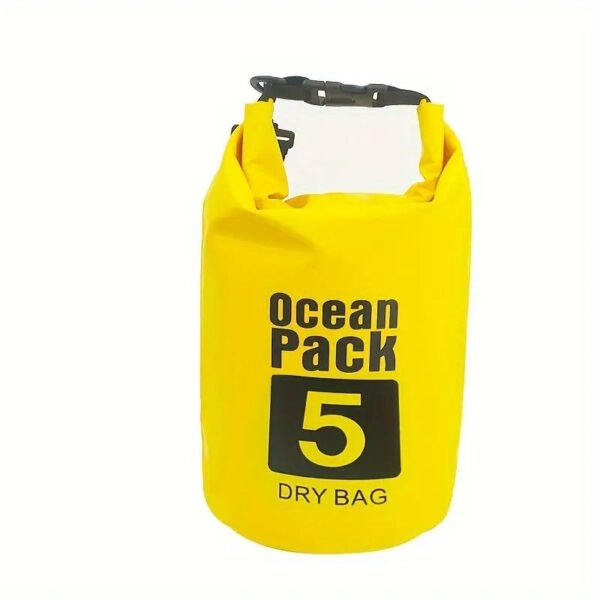 5L Heavy Duty Dry Bag - Yellow - Image 2
