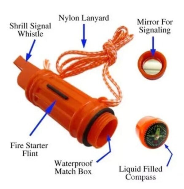 5 in 1 Outdoor Survival  / Safety Whistle - Image 4