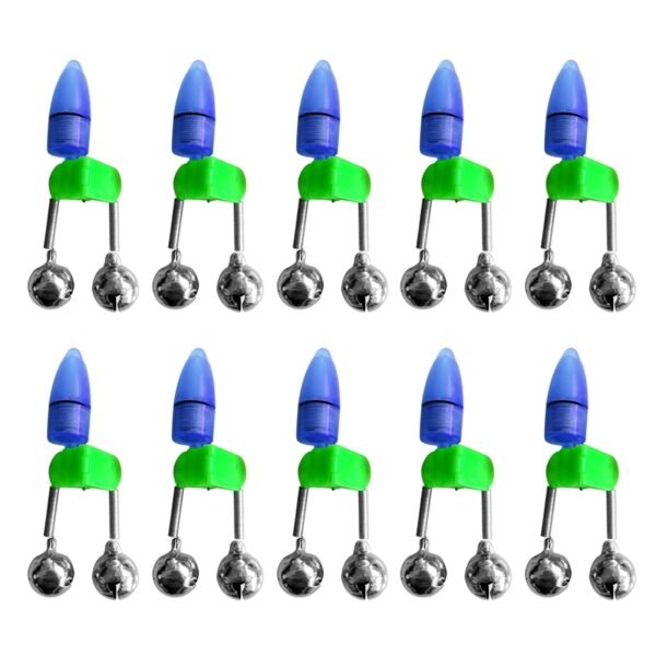 5 X Fishing Bite Alarms with Light - Image 3