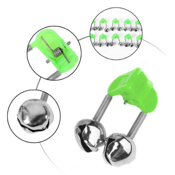 5 X Fishing Bite Alarms with Light - Image 2