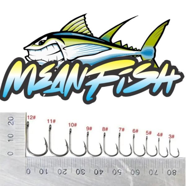 High Carbon Steel Fishing Hooks Set 50pcs - Image 2