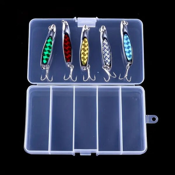 5 Fishing Lures With Mini Tackle Box - Image 3