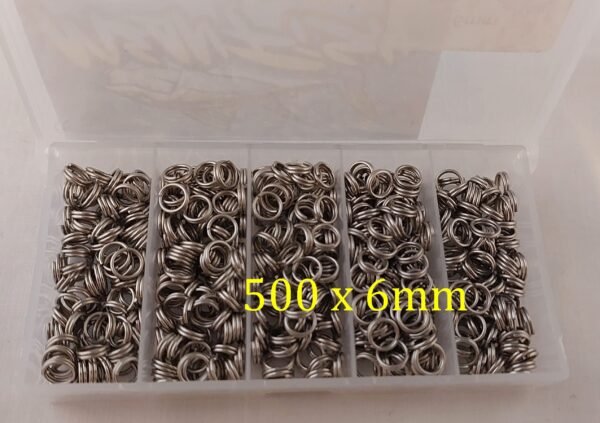 6mm Split Rings Value Pack of 500 - MeanFish - Image 3