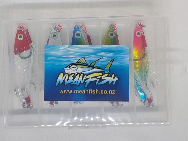 5 x15 gram Lures with Tackle Box for Trout Salmon Kahawai - Image 3
