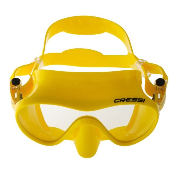 Cressi F1 High-Grade Silicone Frameless Dive Mask - Yellow - Image 2
