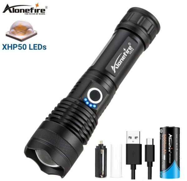 Outdoor Flashlight - Multi Fuction - USB Charged - Image 2