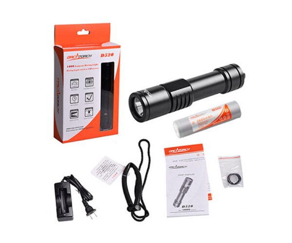 OrcaTorch D520 – 1000 Lumen Dive Torch – RED - Image 5