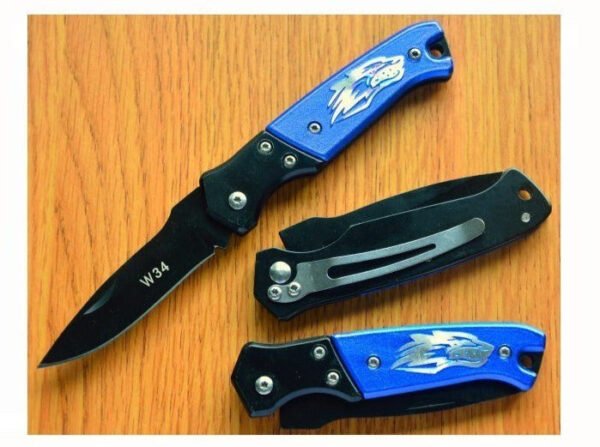 Wolf Folding Knife - Multi Purpose  Red or Blue - Image 3