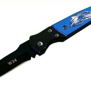 Wolf Folding Knife - Multi Purpose  Red or Blue