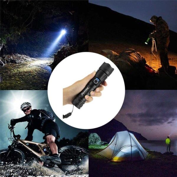 Outdoor Flashlight - Multi Fuction - USB Charged - Image 3