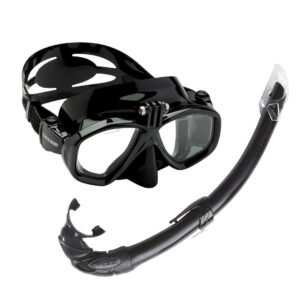 Cressi Action Mask & Gamma Snorkel Set Black