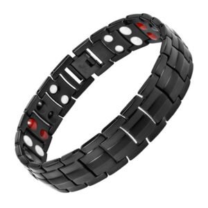 Double Row Bio Elements Energy Germanium Bracelet Black