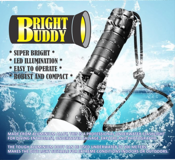 BrightBuddy DeepQuest 100 Premium Dive Torch - Image 3
