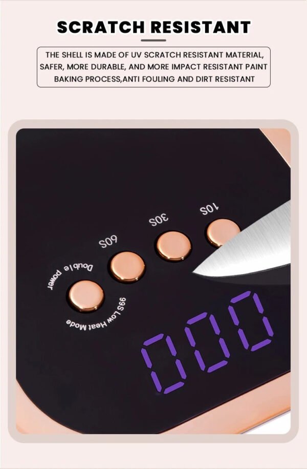 198W High Power Nail Lamp 36 Led Bulbs Nail Dryer Lamp Three-Speed - Image 9