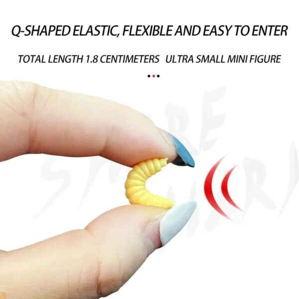 50PCS 2cm 0.3g Artificial Soft Grub Bait - Image 8