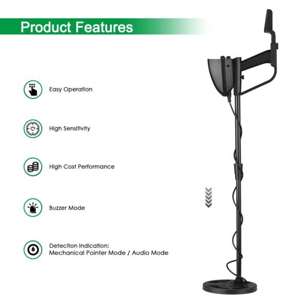 SO Professional Metal Detector For Treasure Searching # Green - Image 5