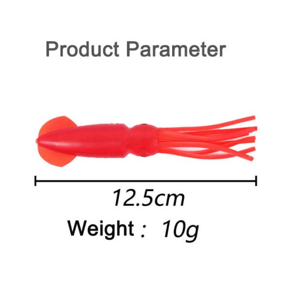 12.5cm Lumo Coloured Fishing Octopus Skirts - Image 9
