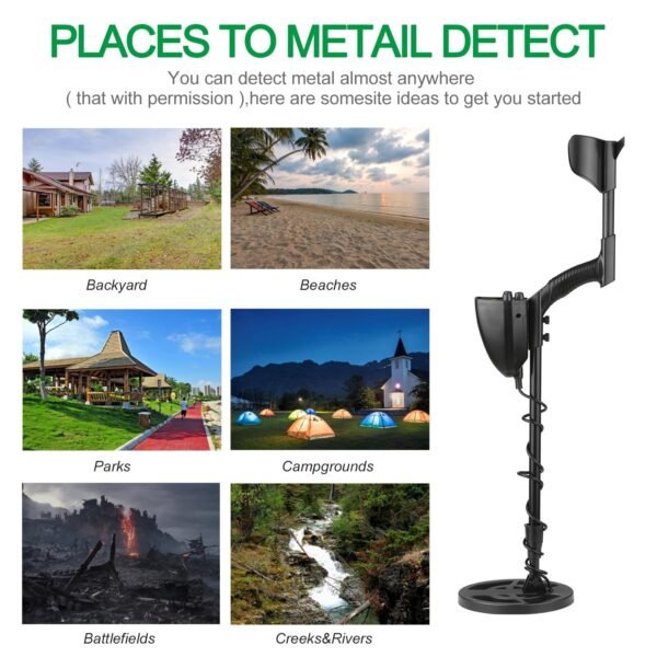 SO Professional Metal Detector For Treasure Searching # Green - Image 6