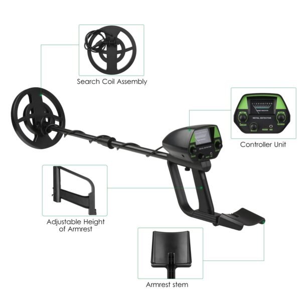 SO Professional Metal Detector For Treasure Searching # Green - Image 7