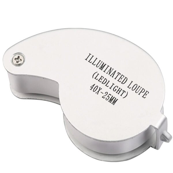 40X Portable Folding Magnifier Loupe - Illuminated Magnifier - Image 3