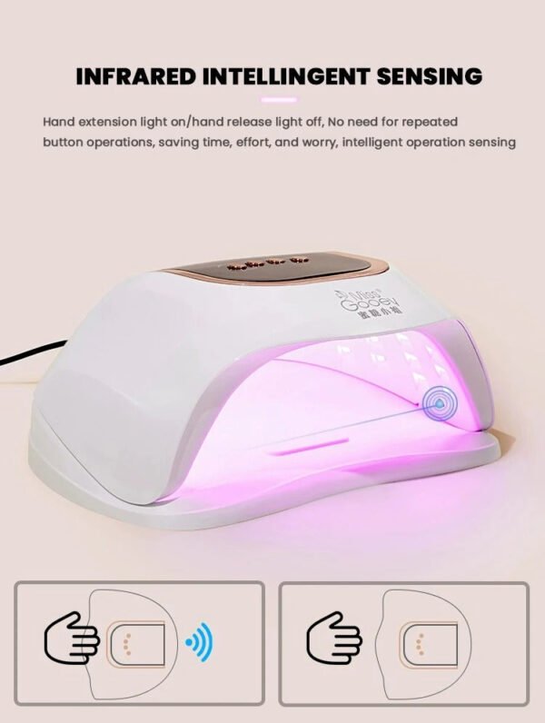 198W High Power Nail Lamp 36 Led Bulbs Nail Dryer Lamp Three-Speed - Image 16