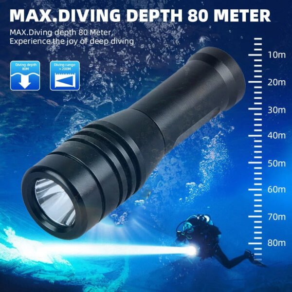 BrightBuddy Micro 80 – Compact Dive Torch - Image 2