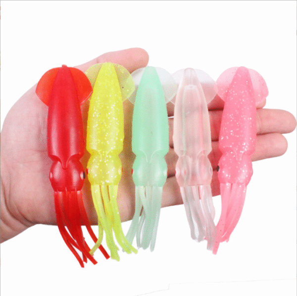 12.5cm Lumo Coloured Fishing Octopus Skirts - Image 3