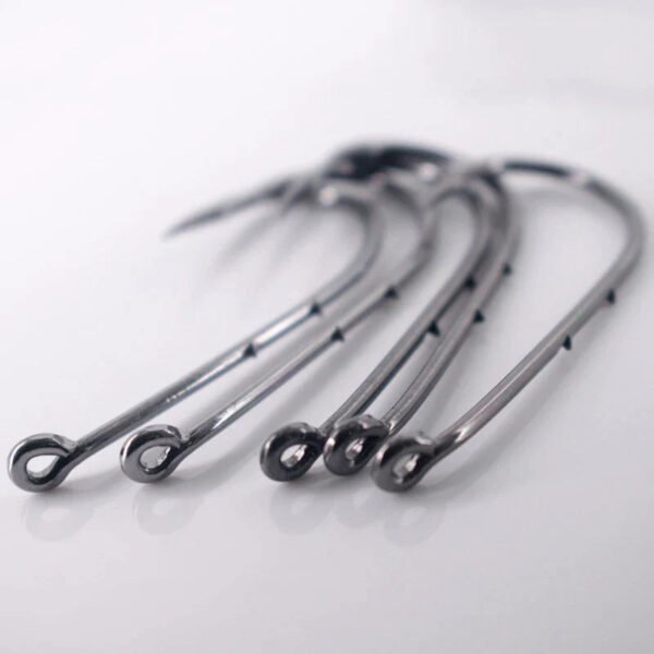 50pcs Double-backed 6/0  High Carbon Fishing Hooks - Image 2