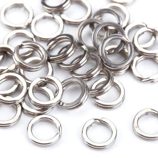 200pcs Stainless Steel Fishing Split Rings - Image 3