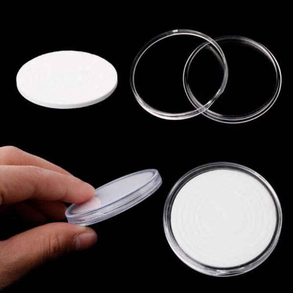 20Pcs Clear Round 40mm Direct Fit Airtight Coin Capsules Fits 5 Different Sized Coins - Image 8