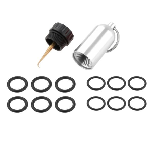 Spare O-Rings and Brass Pick Key Ring - Image 6