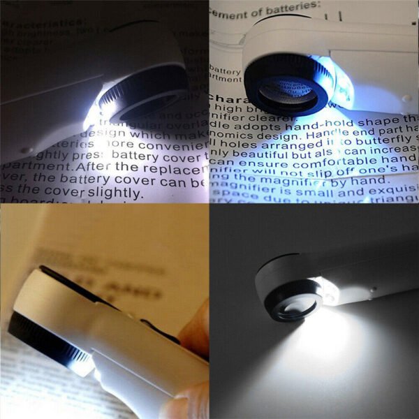 40X Magnifier Glass Jeweler Eye with 2 LED Lights - Image 5