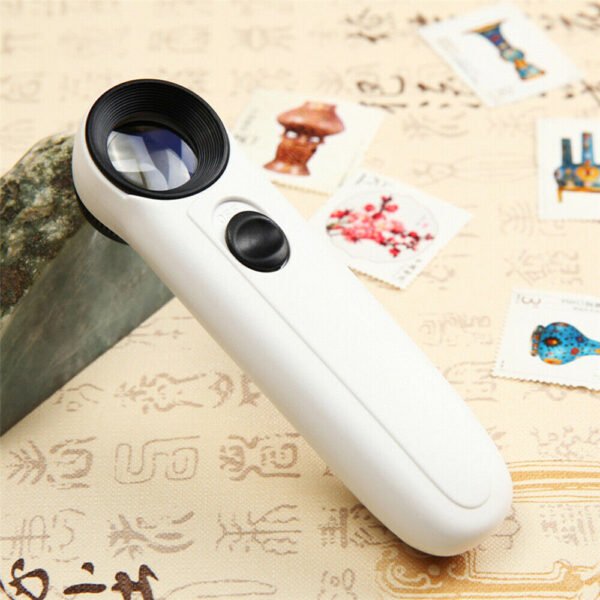 40X Magnifier Glass Jeweler Eye with 2 LED Lights - Image 6