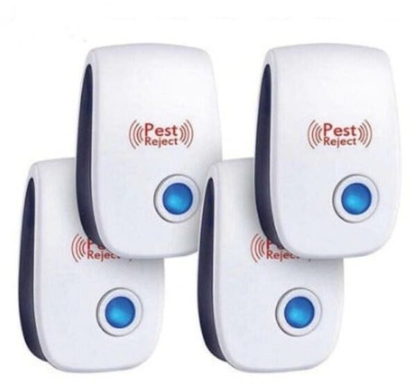 4 Pack Ultrasonic Electric Plug In Indoor Pest Repellant