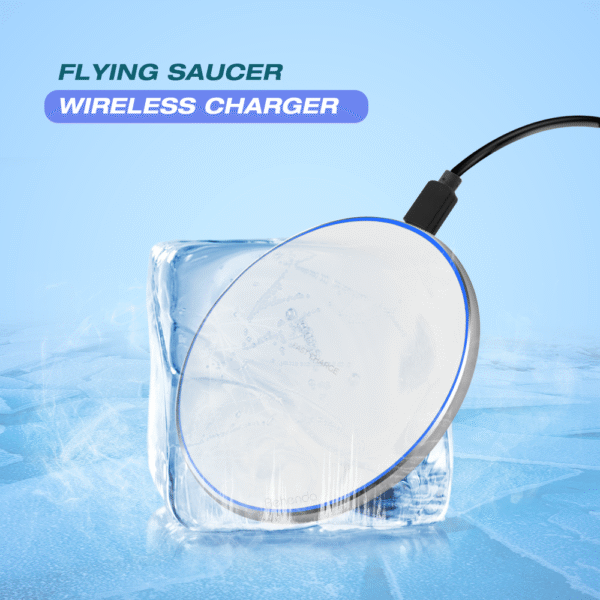 15w Fast Wireless Phone  Charger Pad for iPhone or Samsung  - Silver - Image 9
