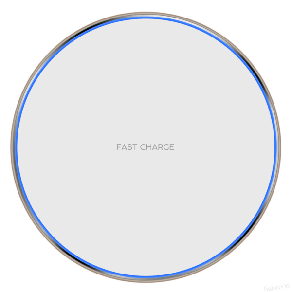 15w Fast Wireless Phone  Charger Pad for iPhone or Samsung  - Silver - Image 6